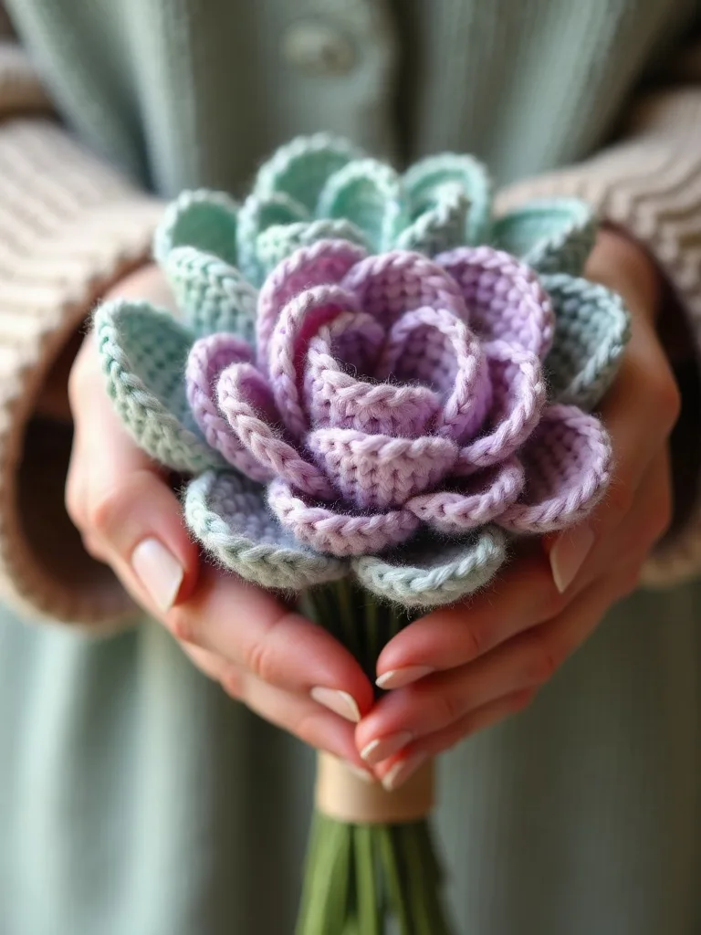 Best Cotton Yarn for Crochet Flowers: Top 5 Brands Tested for Crisp Petals - Stitchin' Crochet Crochet flower bouquet with crisp petals made from mercerized cotton yarn